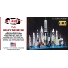 Plastikmodellbausatz - ATLANTIS Models Rockets Set mit 36 ​​Teilen 1:128 U.S. Weltraumraketen 36 Raketen - AMCM6871